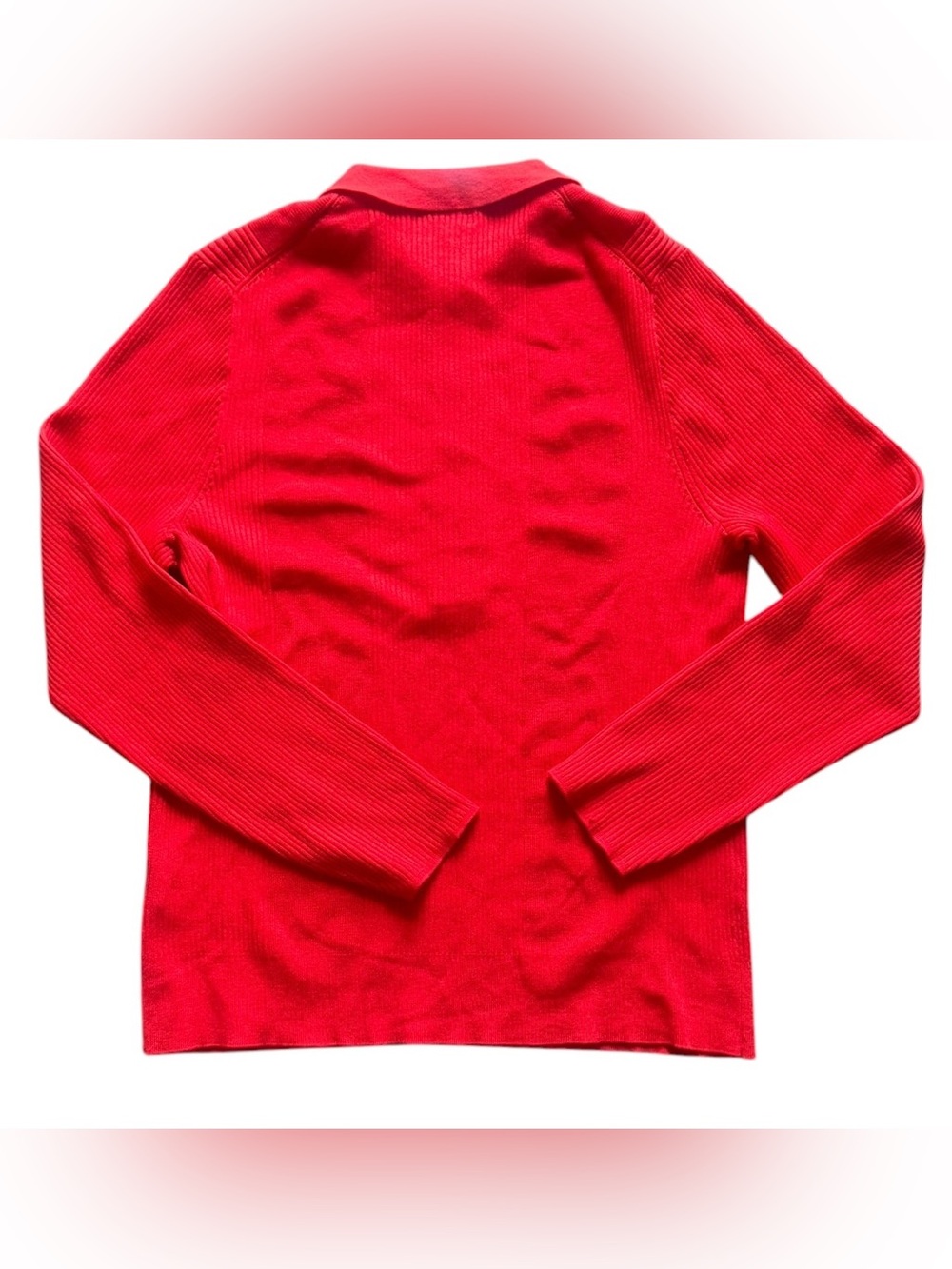 New Women's J. Crew Collared Silk-Blend Sweater in Red Size XXL - Picture 2 of 3